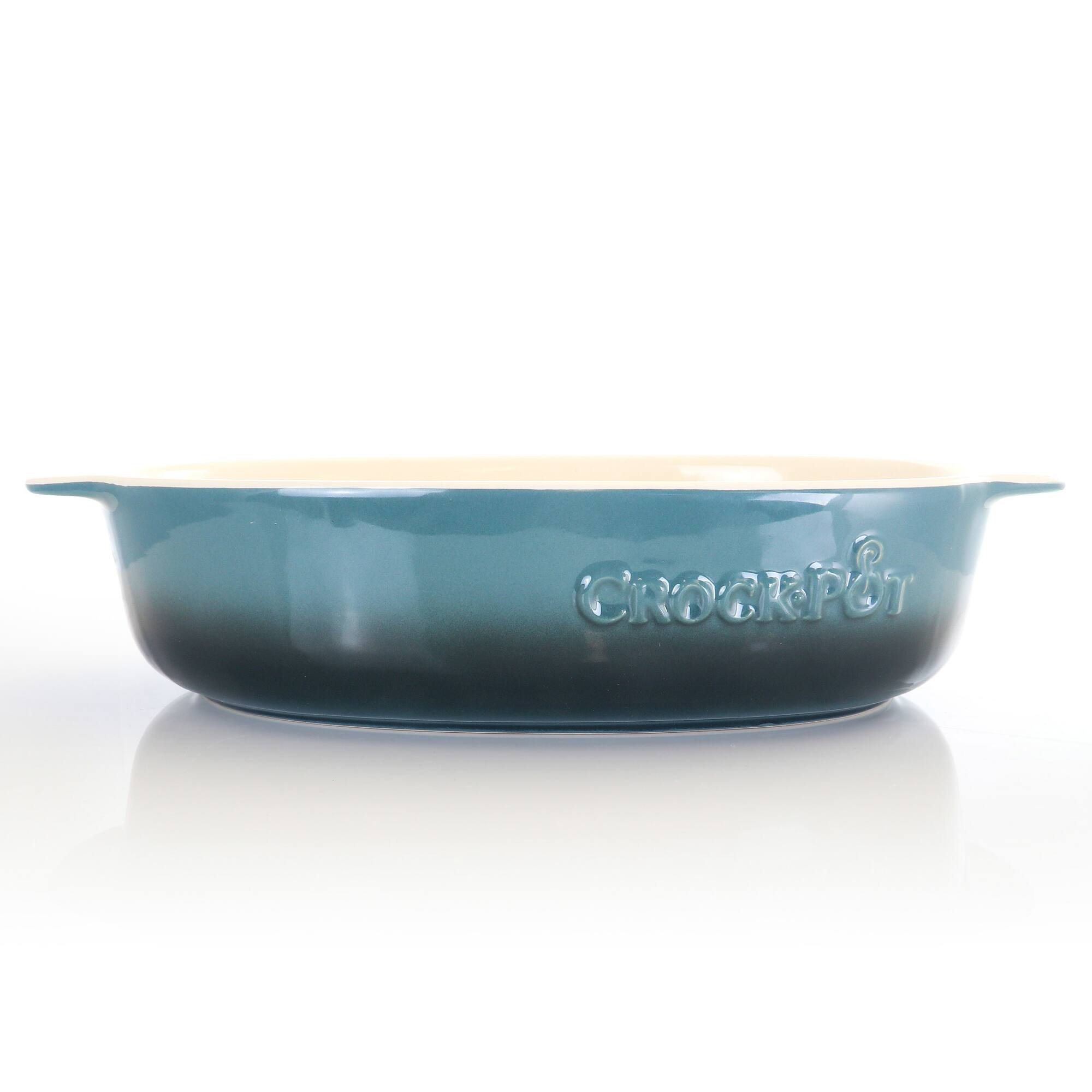 Crock-Pot 2.5qt. Blue Stoneware Bake Pan